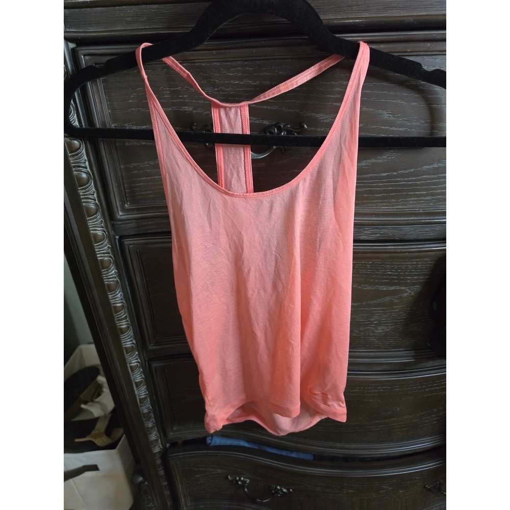 Nike Dri-FIT Racerback Tank‎ Top Coral Pink Heathered Athletic Shirt XS
